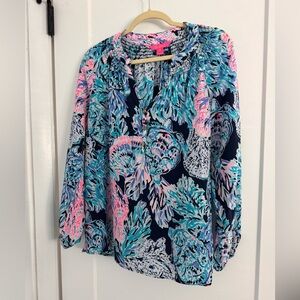 Lilly Pulitzer Floral Print Women's Top